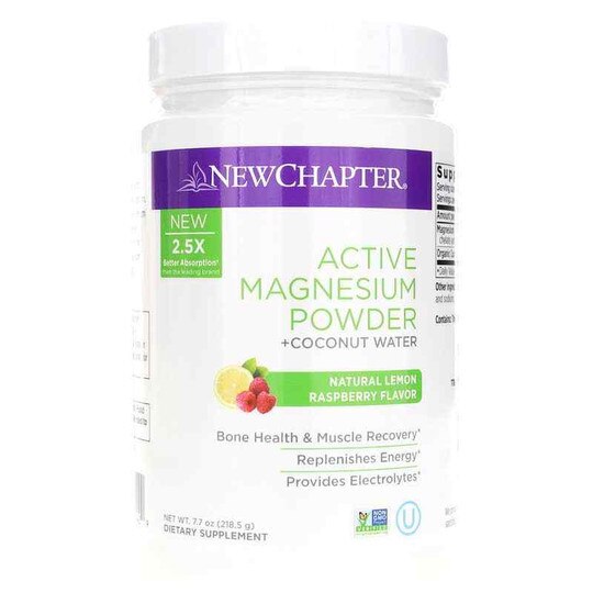 Active Magnesium Powder + Coconut Water, New Chapter